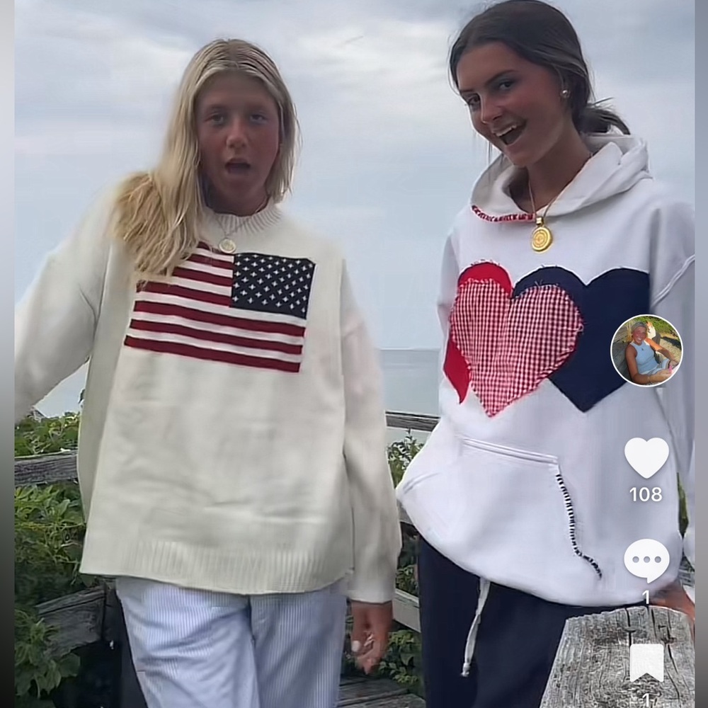 American flag sweater